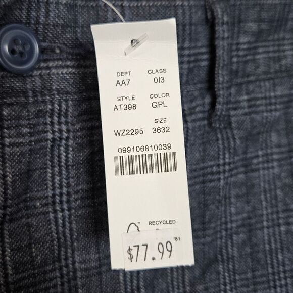 J Crew 484 Slim-fit brushed twill Stretch pant in plaid 36×32 NWT - Picture 2 of 6